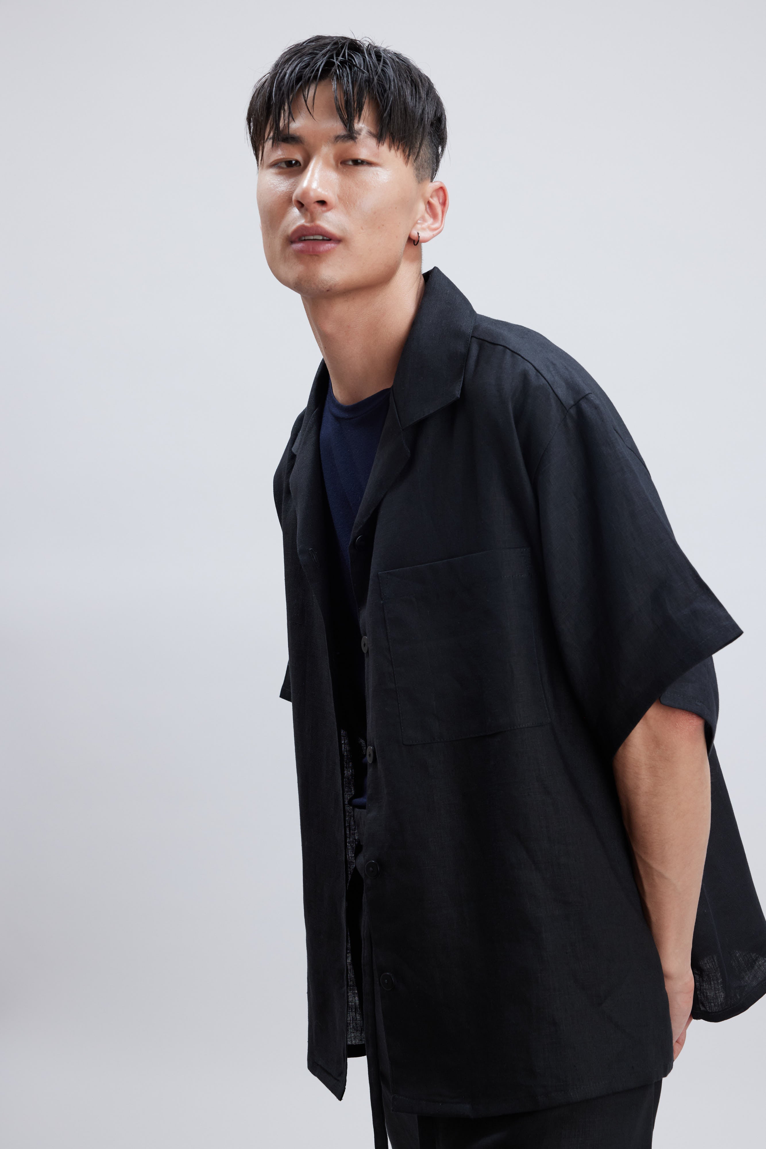BRIDGE BLACK LINEN