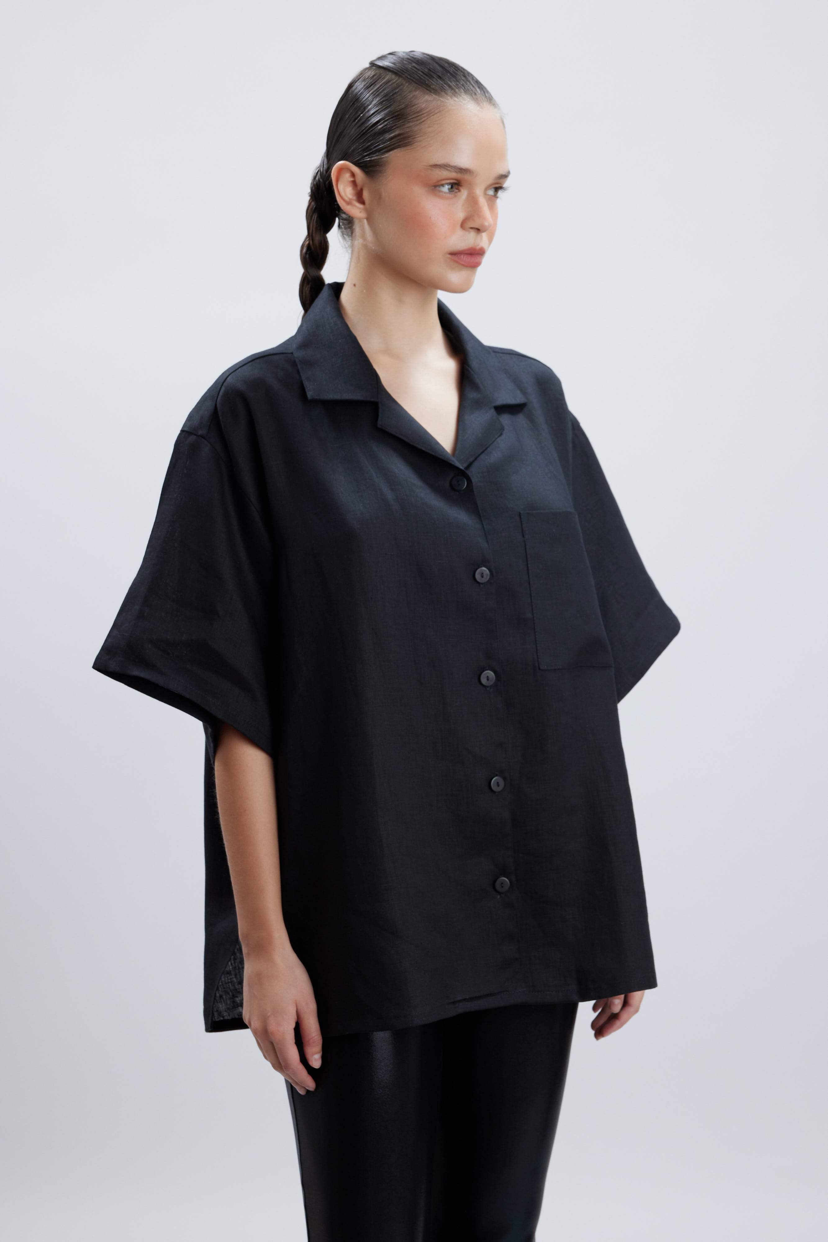 BRIDGE BLACK LINEN