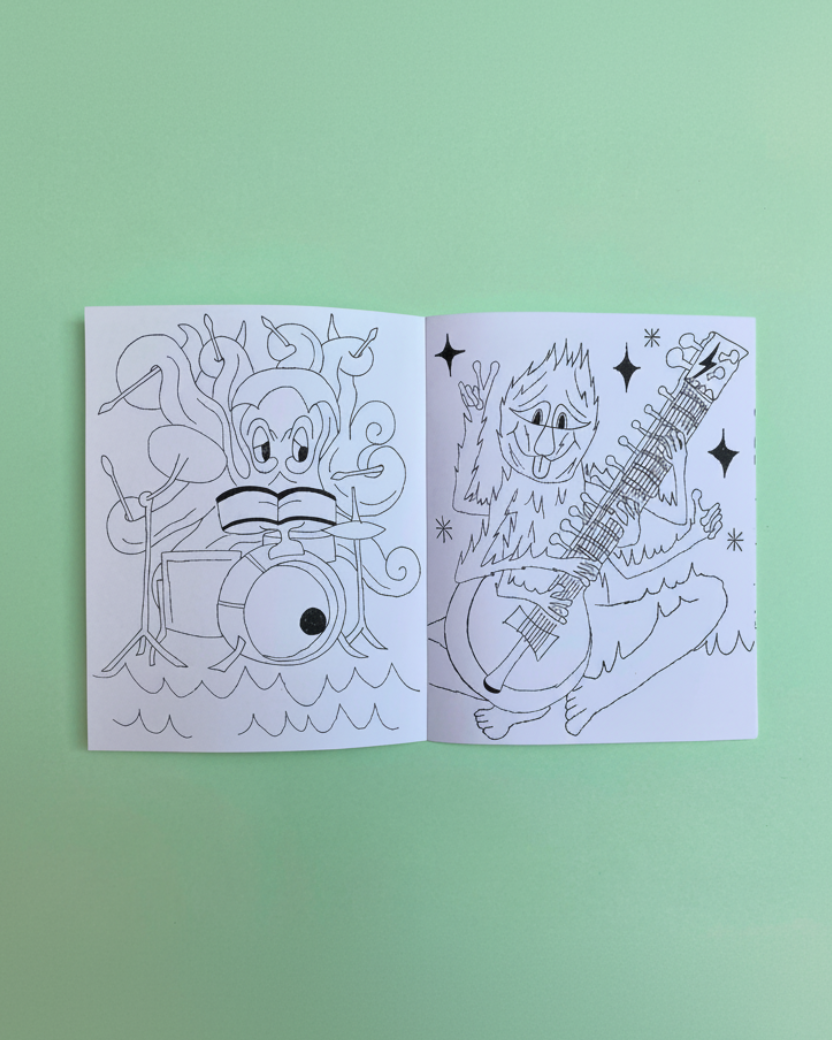 "MÚSICOS PARA COLOREAR" BY POLVOH PRESS
