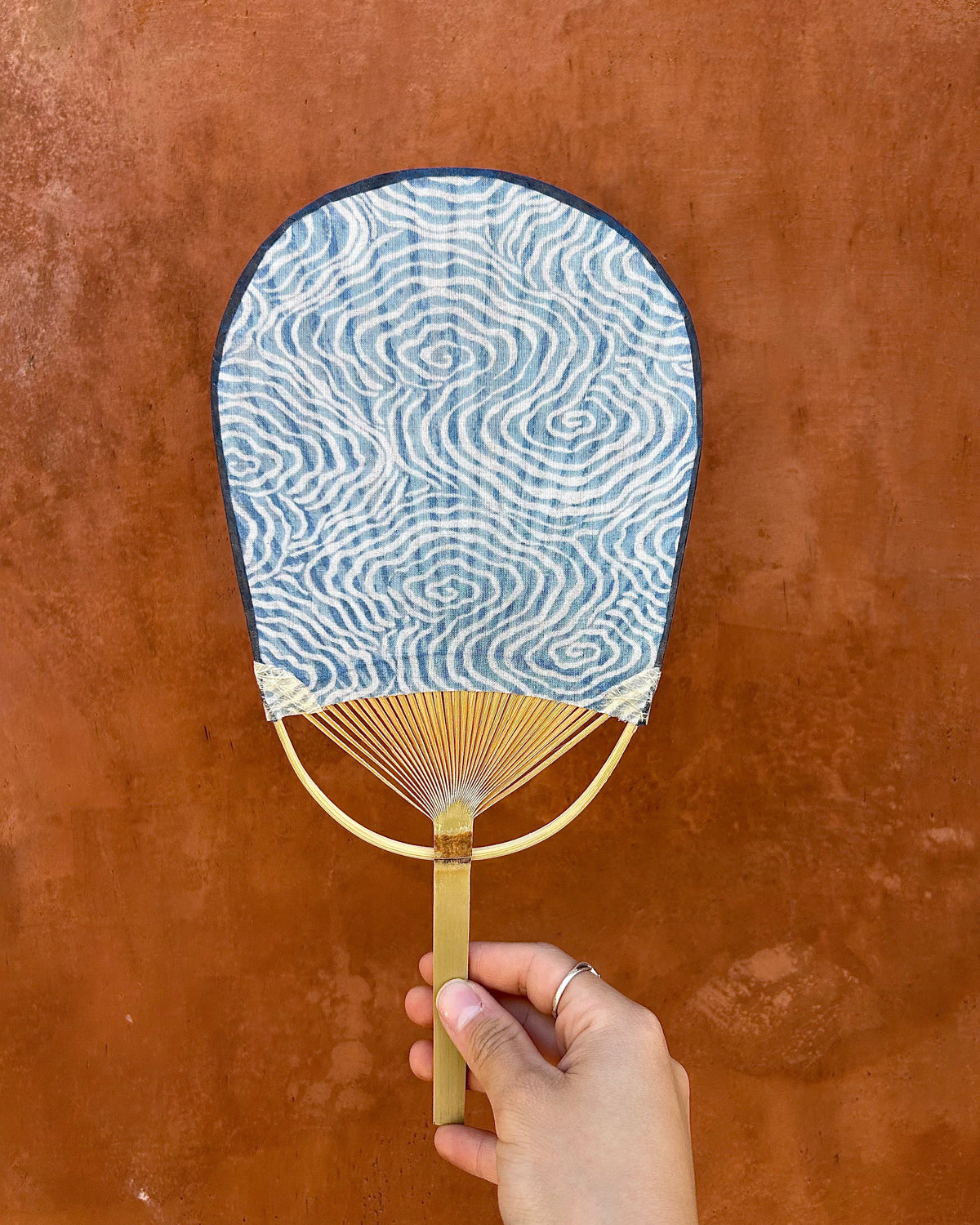 INDIGO-DYED FANS BY MALATALIA