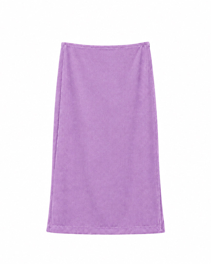 SKIRT LILAC VELVET