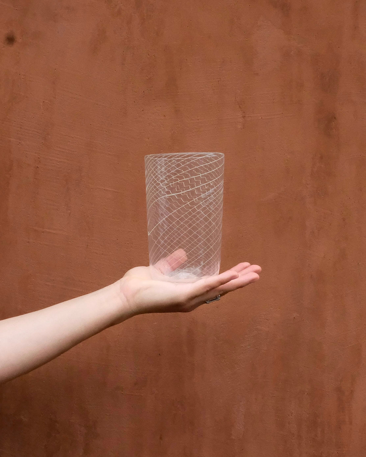 BLOWN GLASS CUP BY DIEGO VIDES