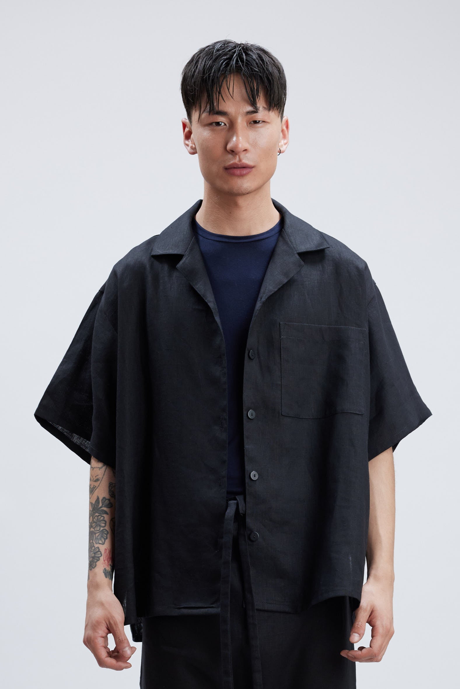 BRIDGE BLACK LINEN