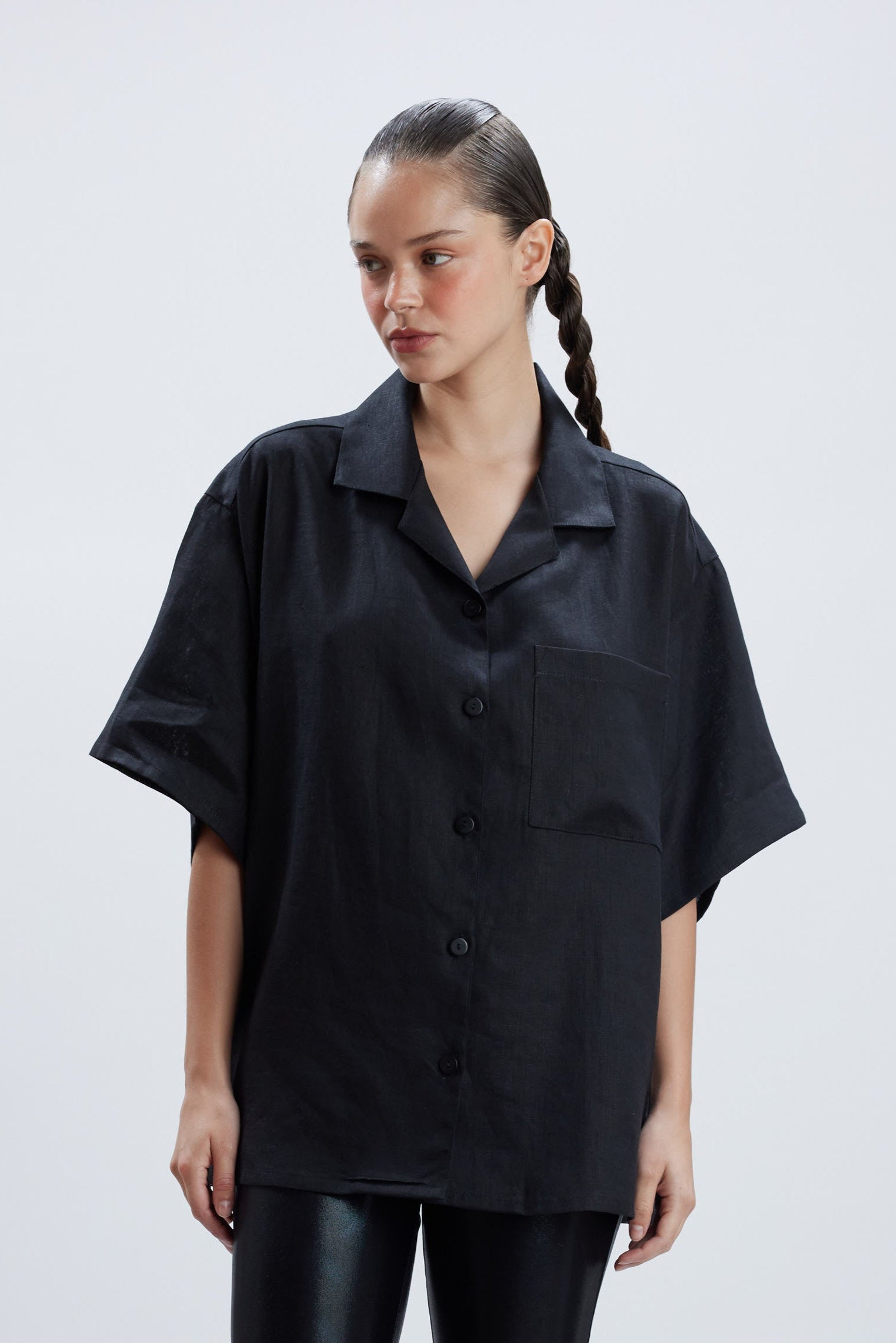 BRIDGE BLACK LINEN