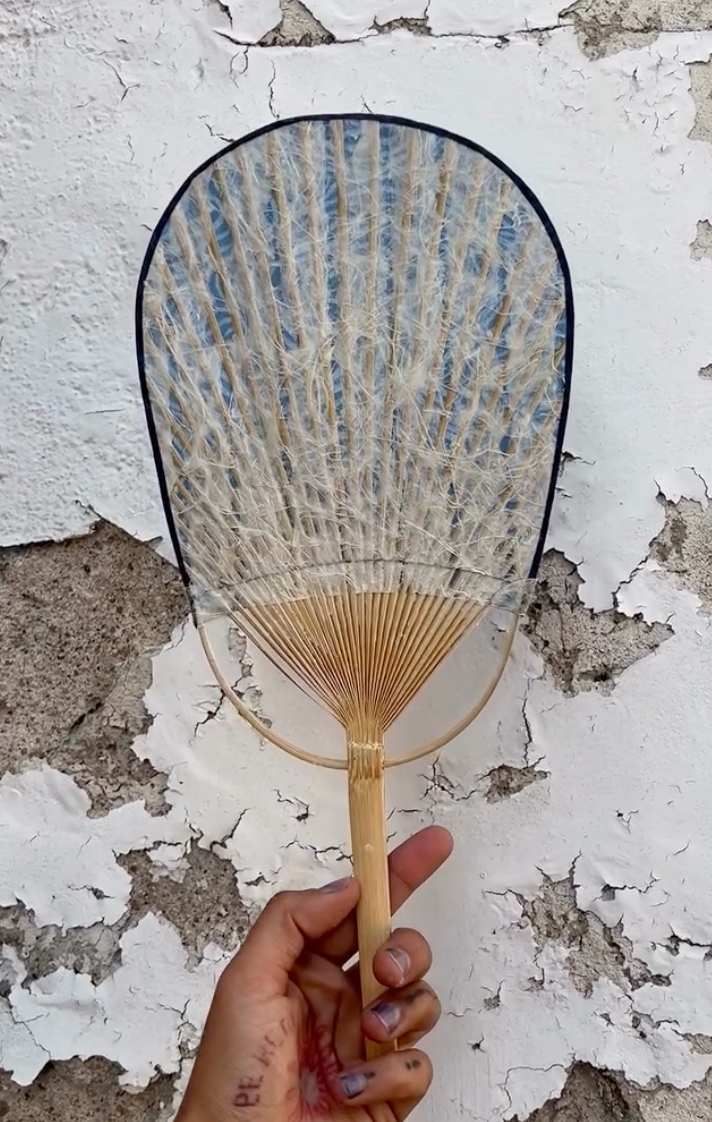 INDIGO-DYED FANS BY MALATALIA