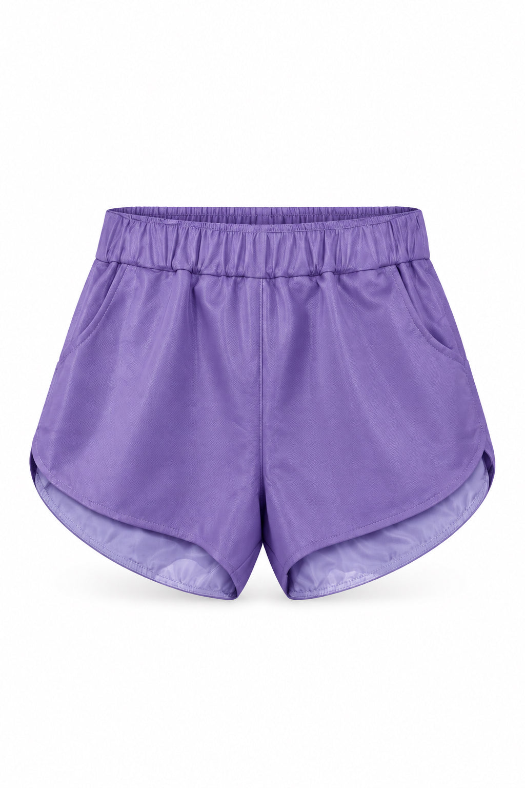 SHORTS LILAC LEATHER