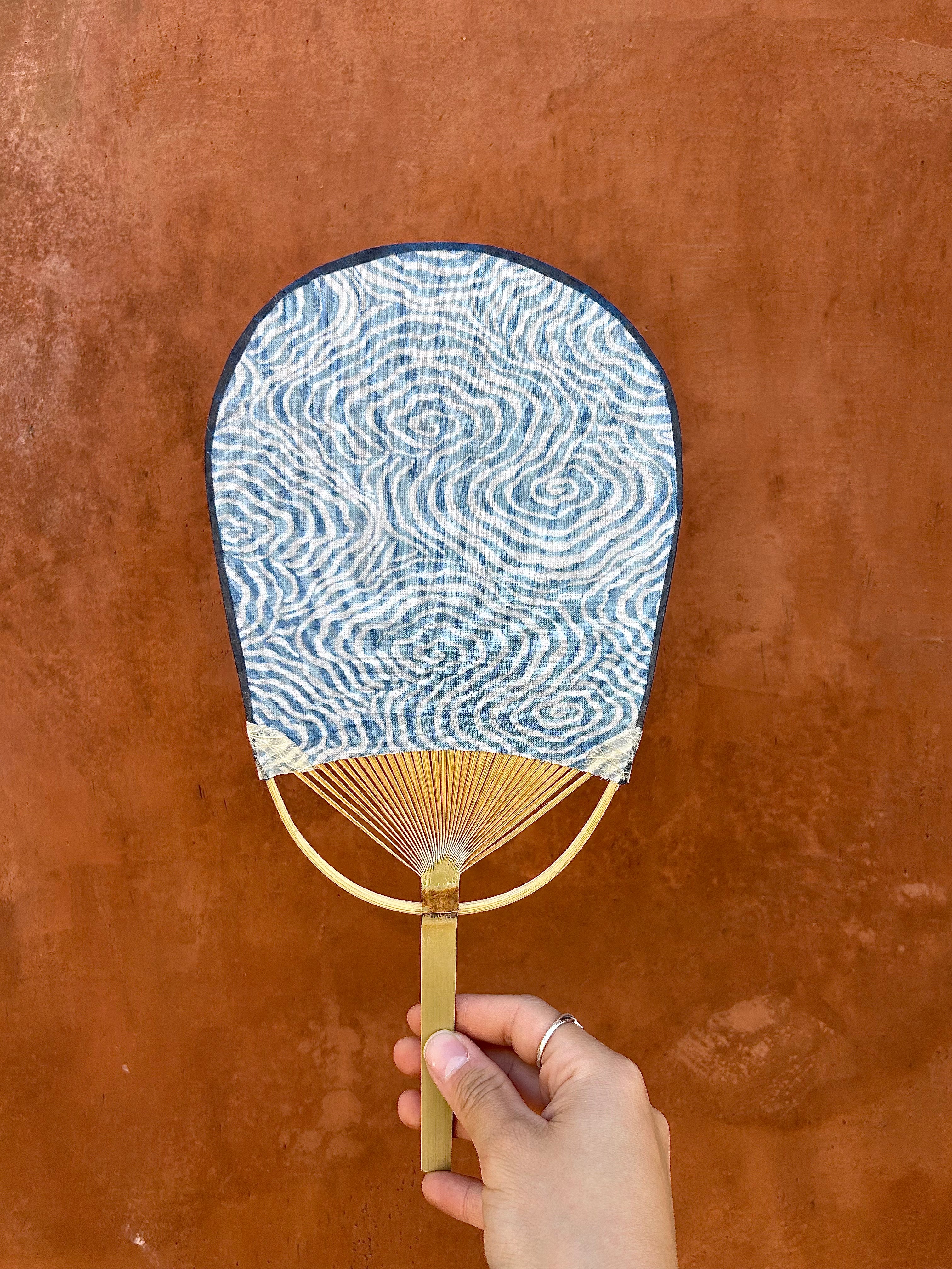 INDIGO-DYED FANS BY MALATALIA