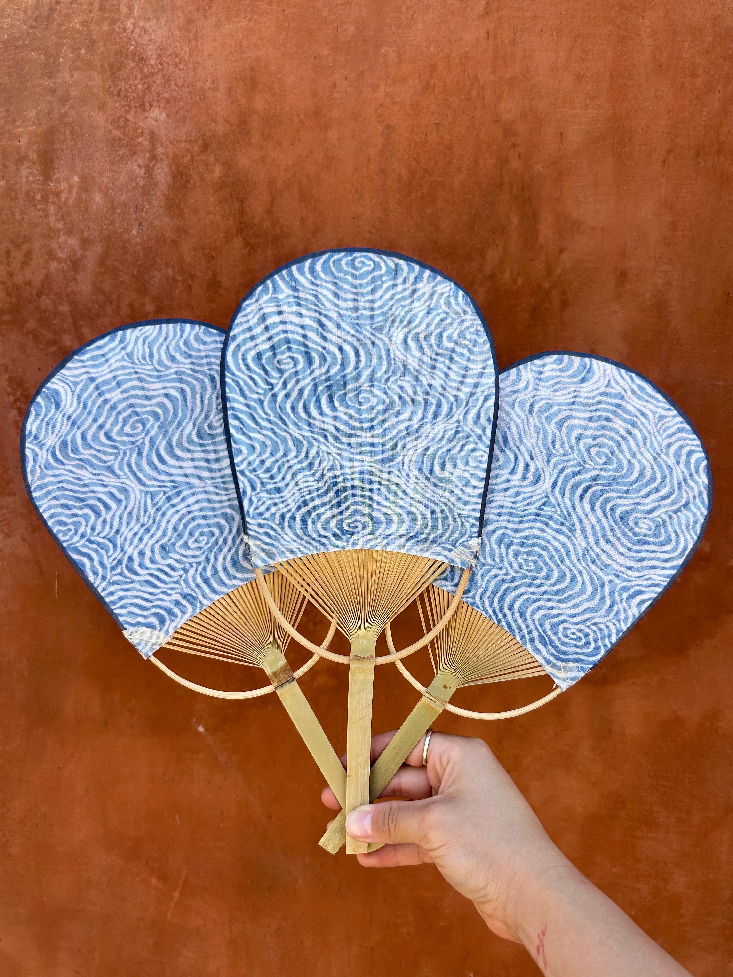 INDIGO-DYED FANS BY MALATALIA