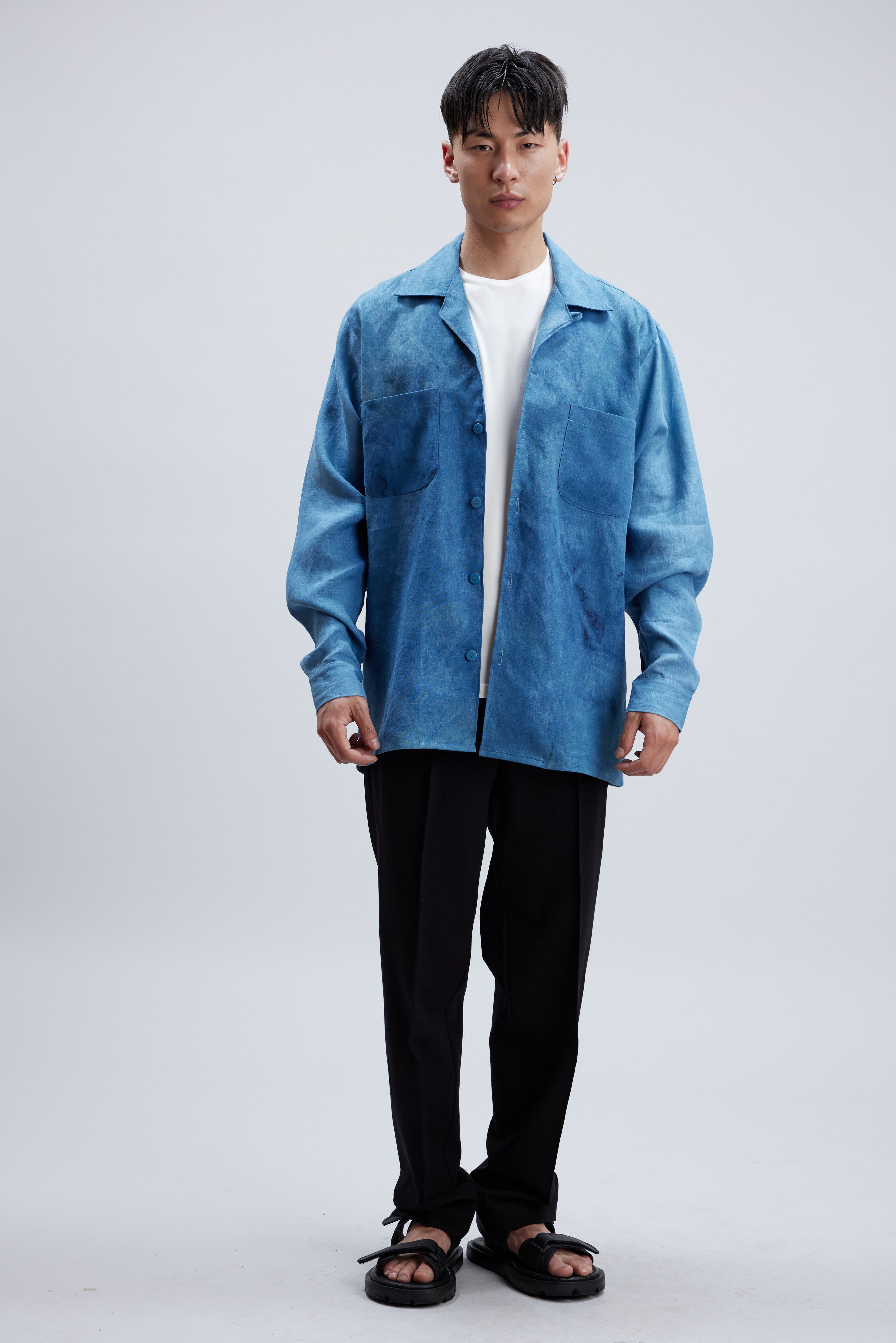 MUD BLUE LINEN