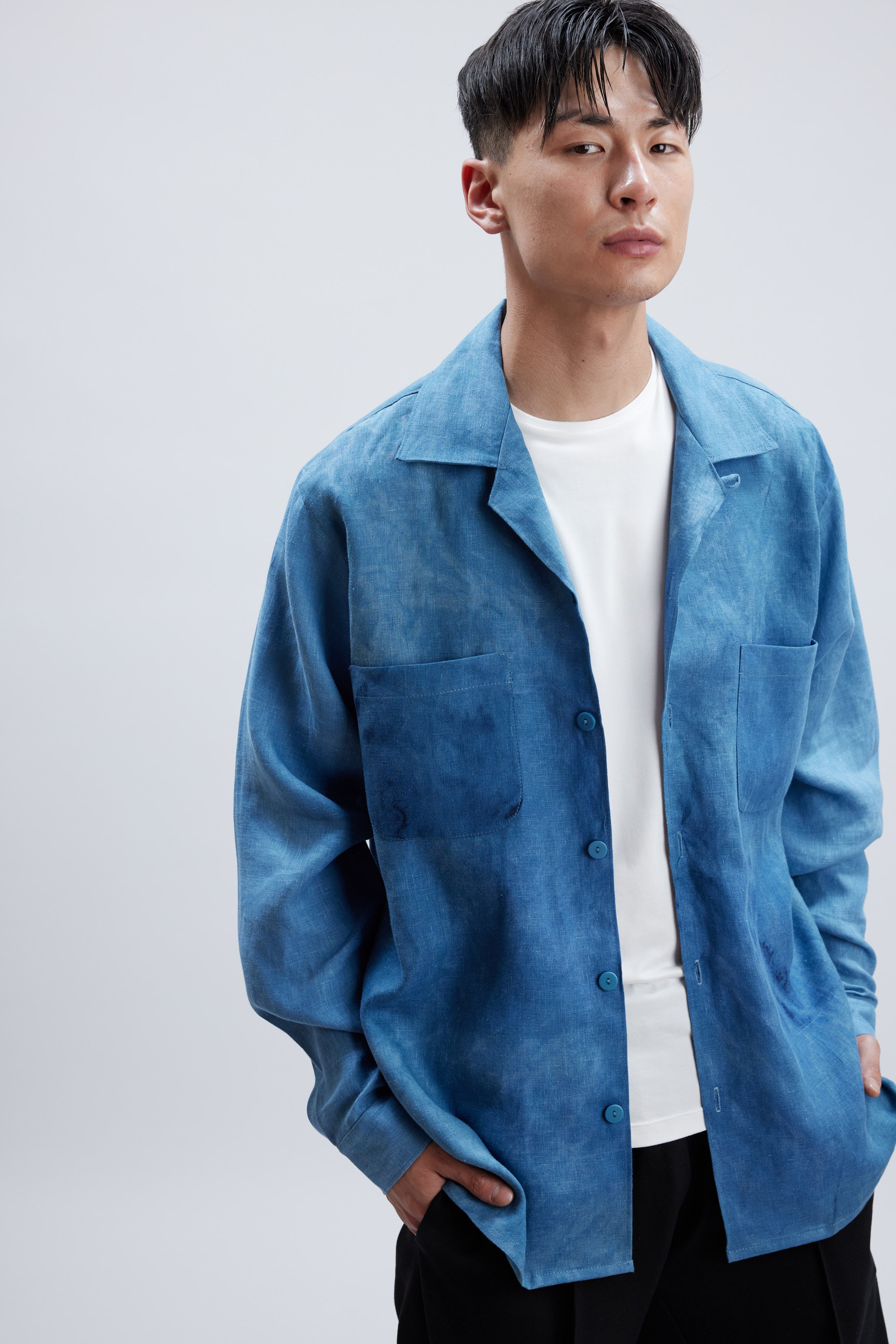 MUD BLUE LINEN