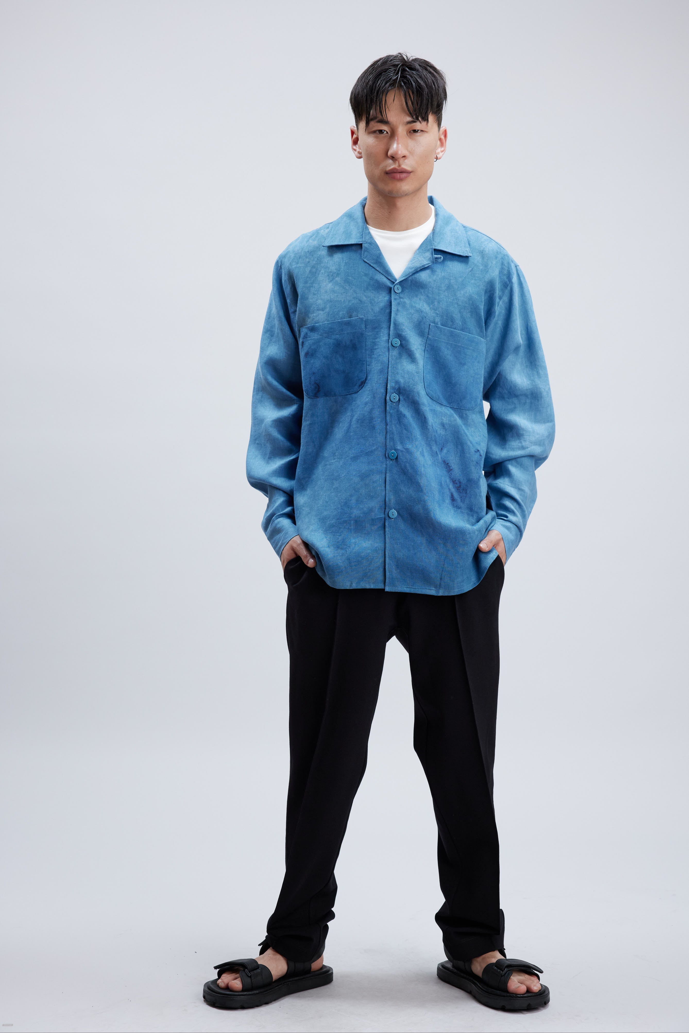 MUD BLUE LINEN