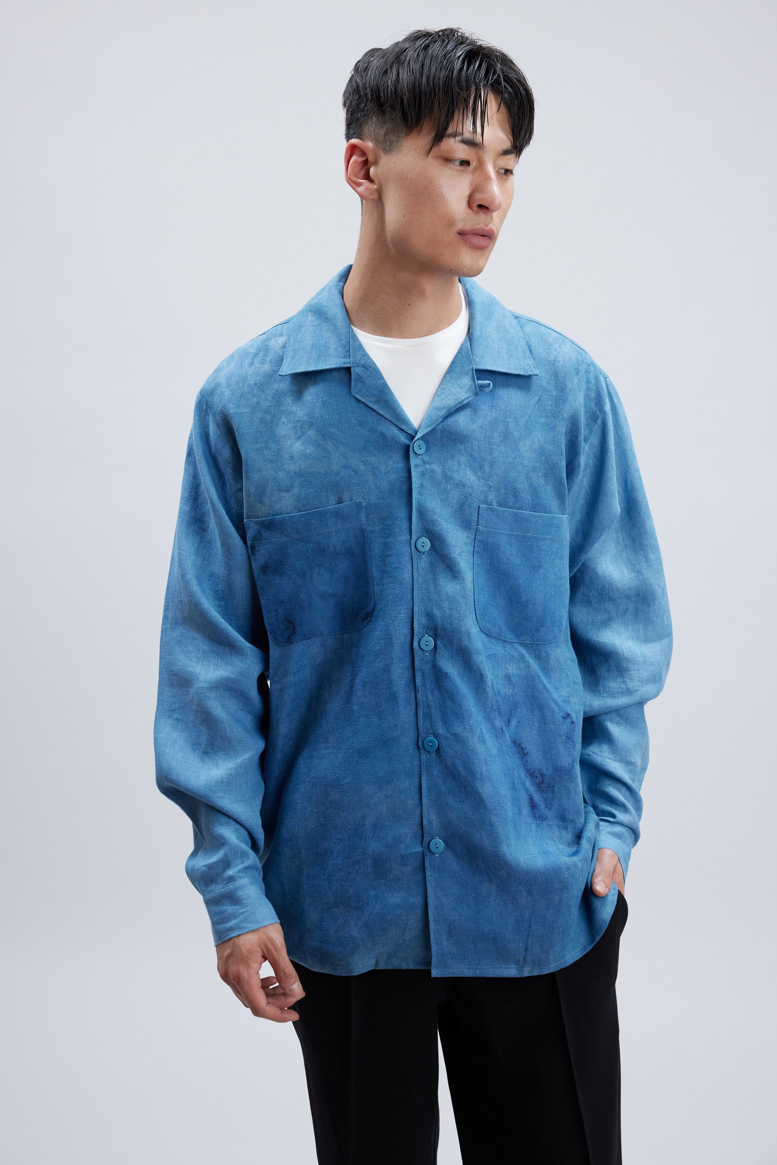 MUD BLUE LINEN
